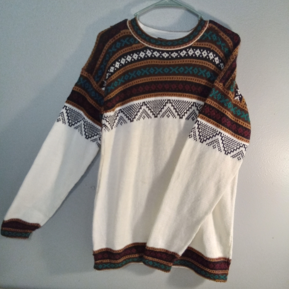 EFRATA GLOBAL Men OR Ladies‎ Alpaca Multicolor Patterned Sweater